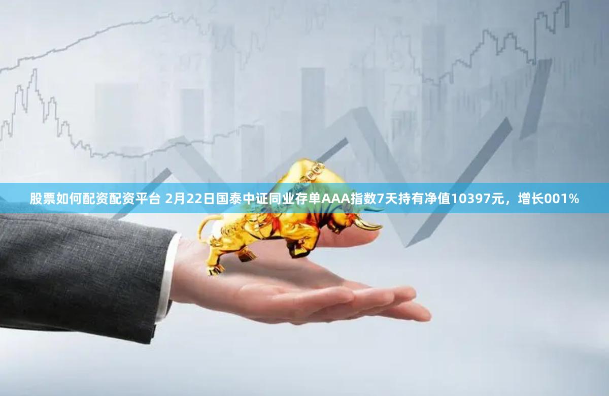 股票如何配资配资平台 2月22日国泰中证同业存单AAA指数7天持有净值10397元，增长001%