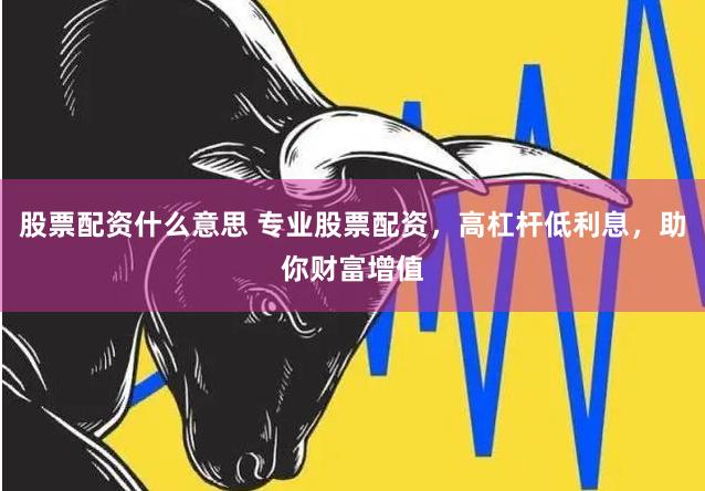 股票配资什么意思 专业股票配资，高杠杆低利息，助你财富增值