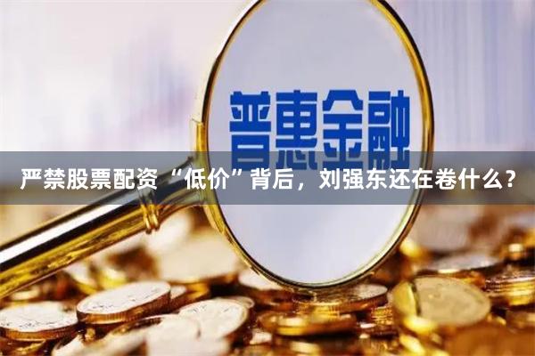 严禁股票配资 “低价”背后，刘强东还在卷什么？