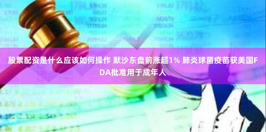 股票配资是什么应该如何操作 默沙东盘前涨超1% 肺炎球菌疫苗获美国FDA批准用于成年人