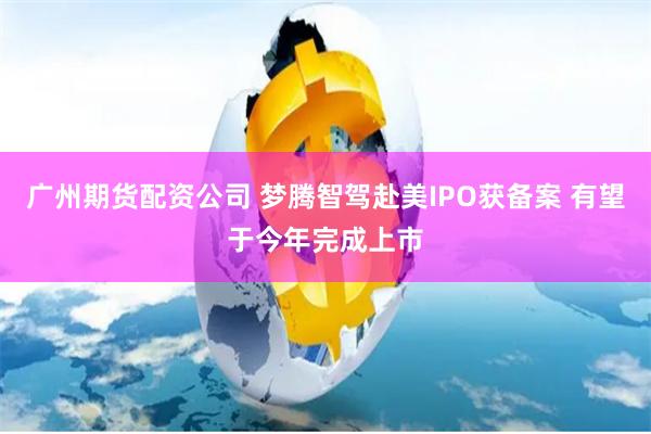 广州期货配资公司 梦腾智驾赴美IPO获备案 有望于今年完成上市