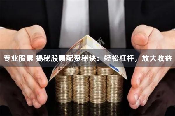 专业股票 揭秘股票配资秘诀：轻松杠杆，放大收益
